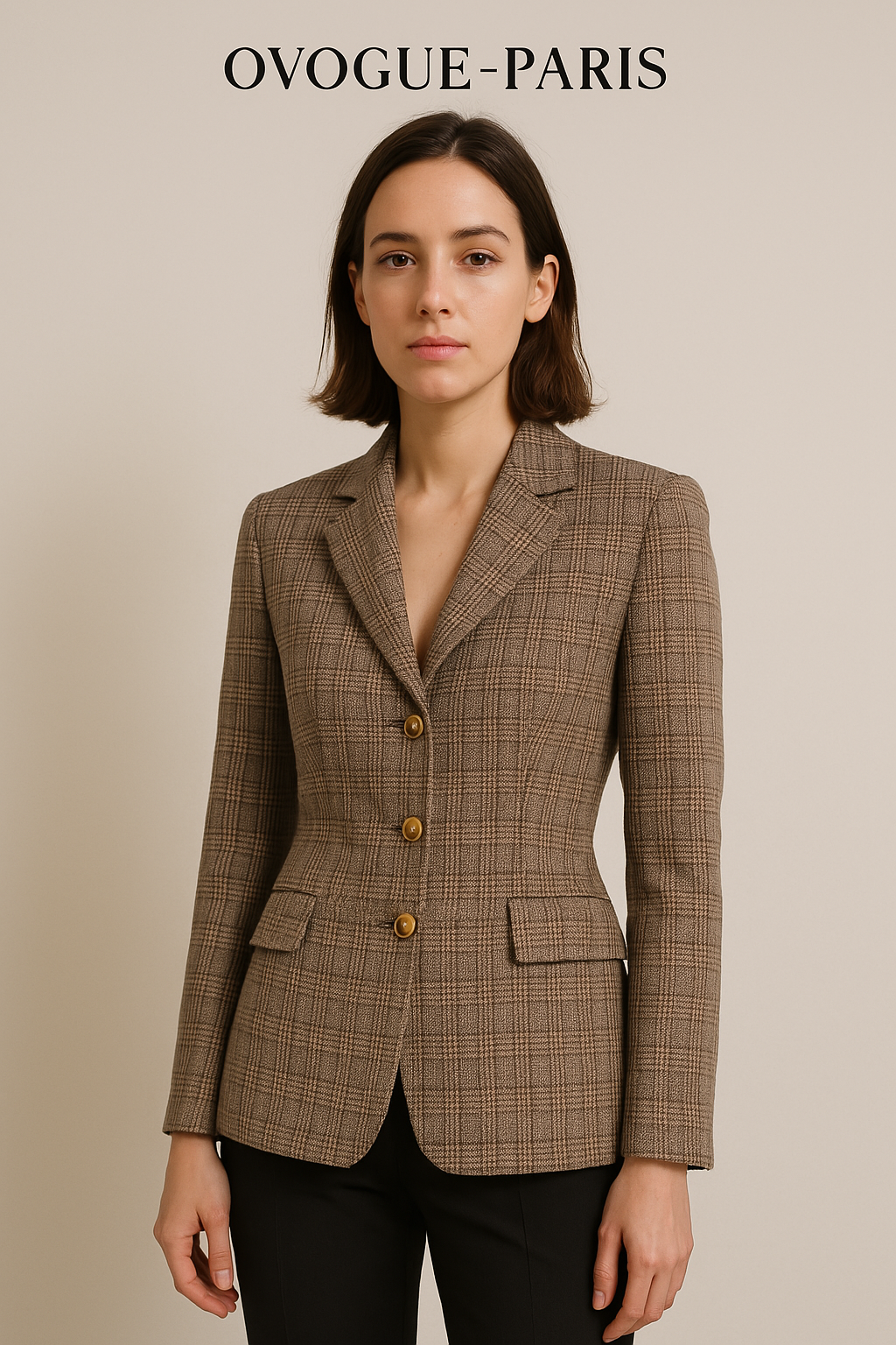 Ovogue-Paris™ | Blazer à carreaux