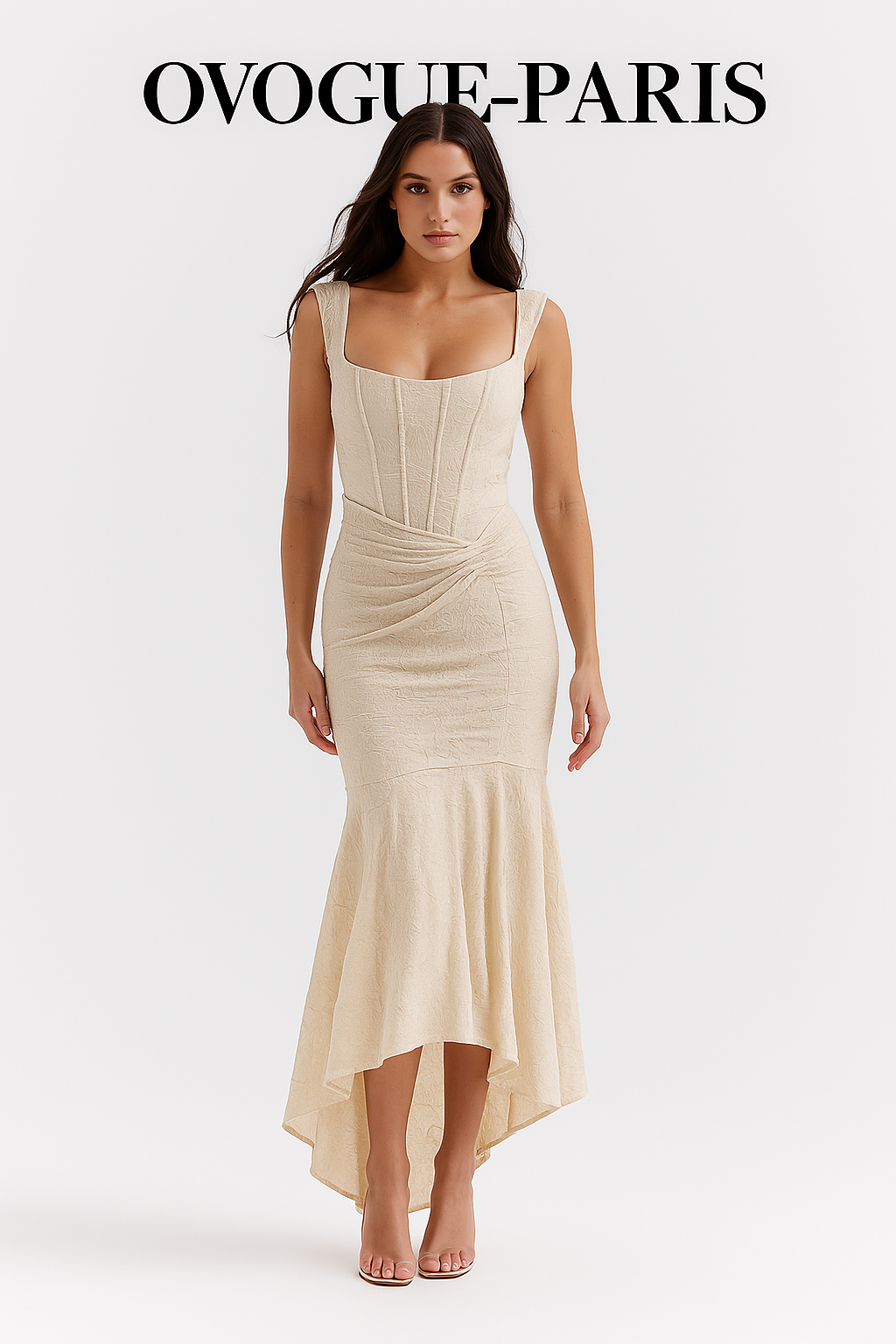 Ovogue-Paris™ | Robe asymétrique élégante avec bretelles réglables