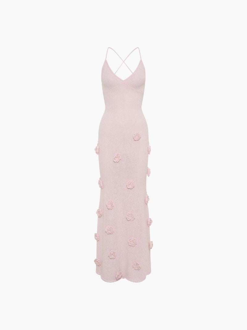 Ovogue-Paris™ |  Robe longue avec des roses