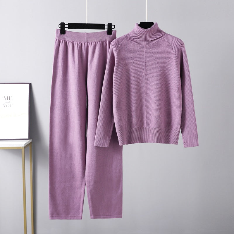 Ovogue-Paris™ | Ensemble deux pièces Lounge en tricot torsadé