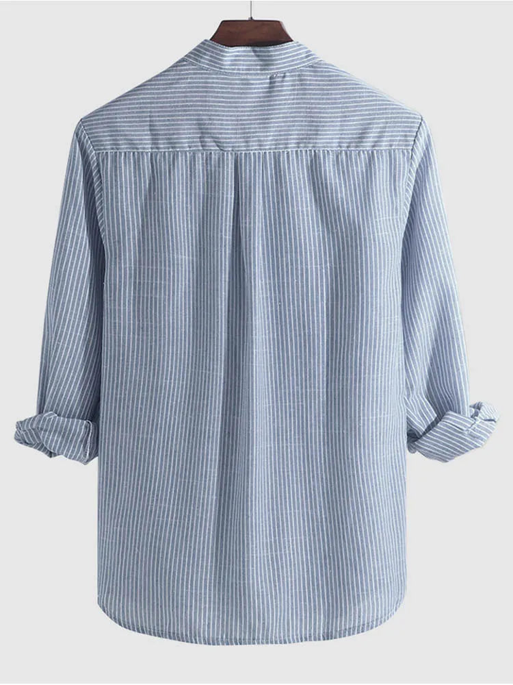 Ovogue-Paris™ | Chemise à manches longues rayée