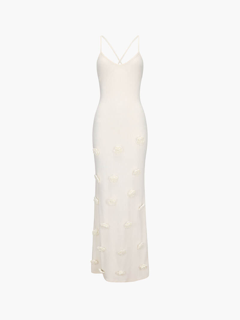 Ovogue-Paris™ |  Robe longue avec des roses