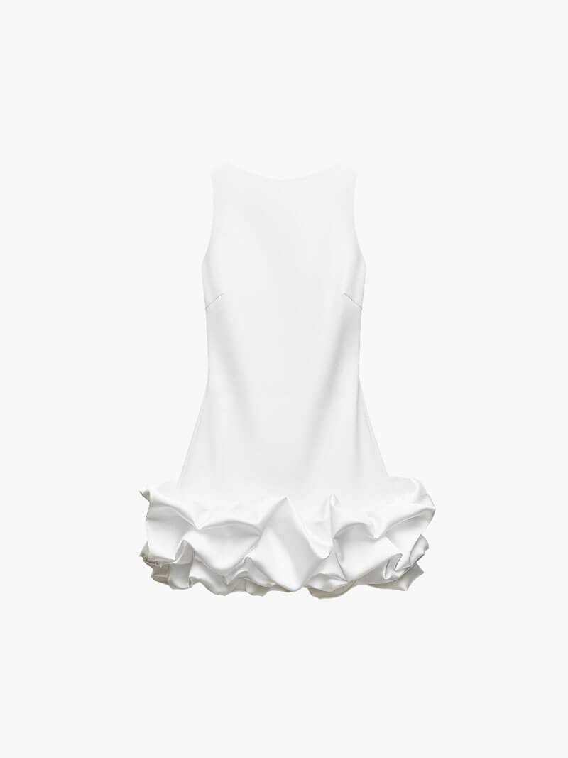 Ovogue-Paris™ | Mini robe blanche élégante