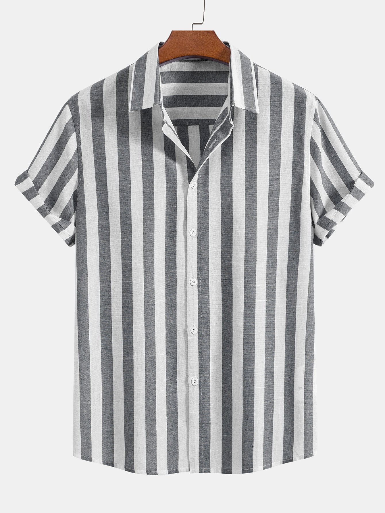 Ovogue-Paris™ | Ensemble d'été rayé à manches courtes