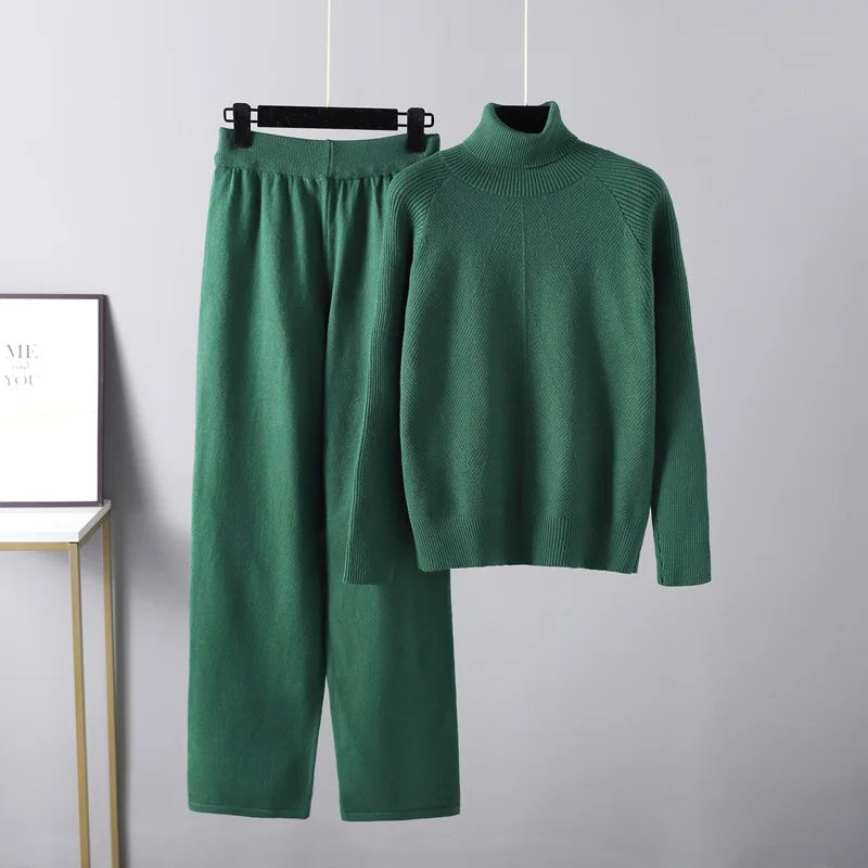 Ovogue-Paris™ | Ensemble deux pièces Lounge en tricot torsadé