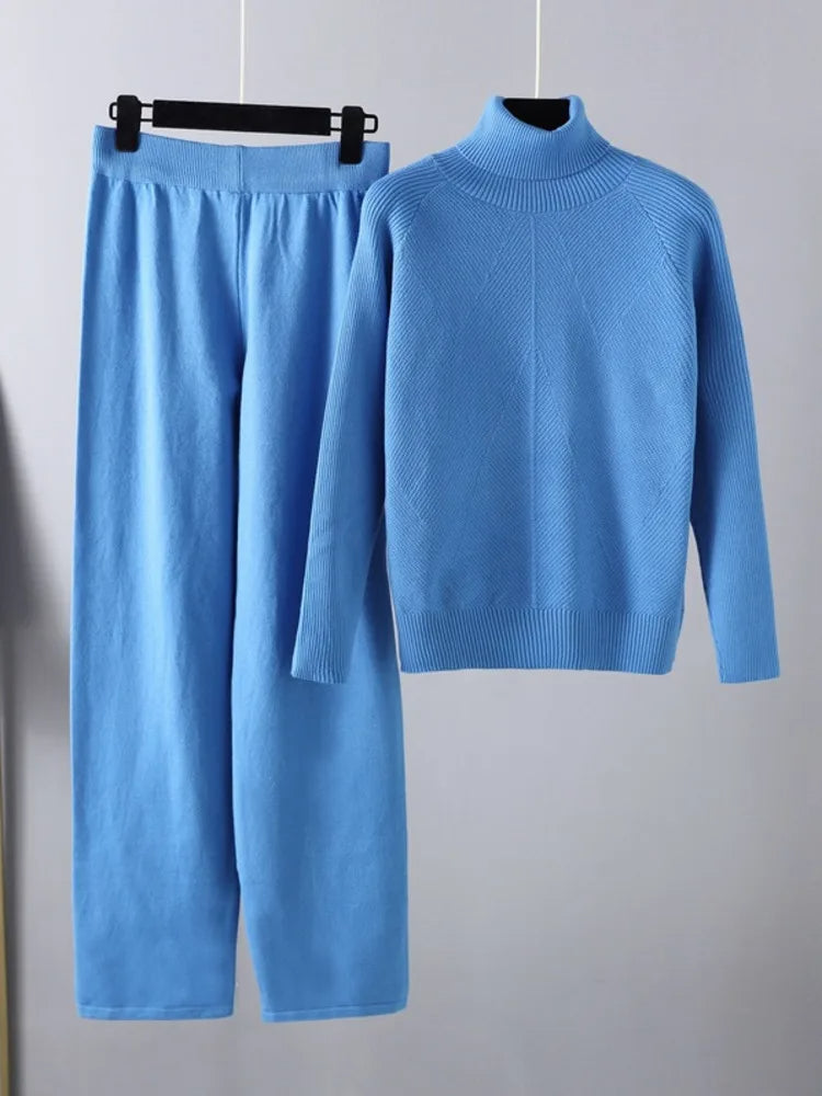 Ovogue-Paris™ | Ensemble deux pièces Lounge en tricot torsadé